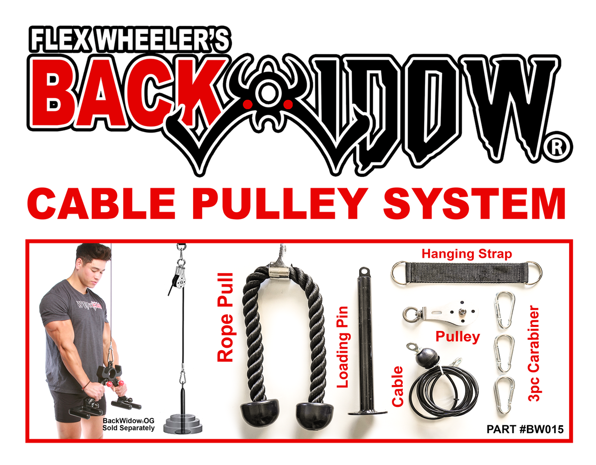 #1f   .   BACK WIDOW® CABLE PULLEY SYSTEM